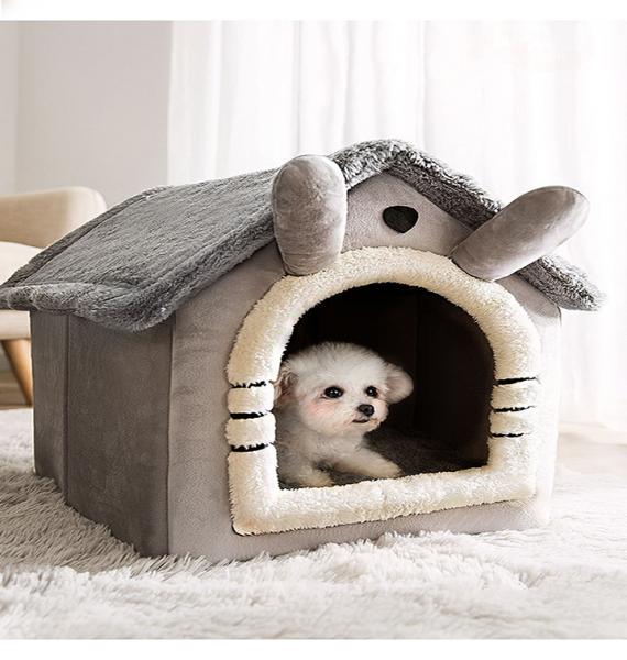 토끼귀 강아지 고양이 파워쿠션하우스 접이식 분리형 이미지