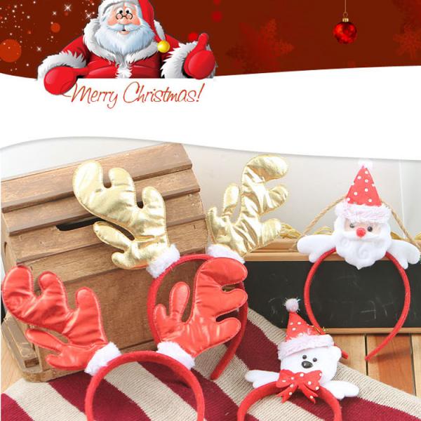 크리스마스 머리핀 머리띠 루돌프 산타 헤어밴드 산타클로스 이미지