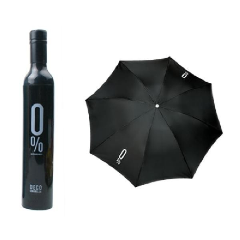 무알콜 와인병 우산 - Black 이미지