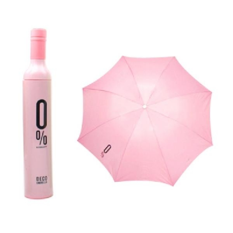 무알콜 와인병 우산 - Pink 이미지