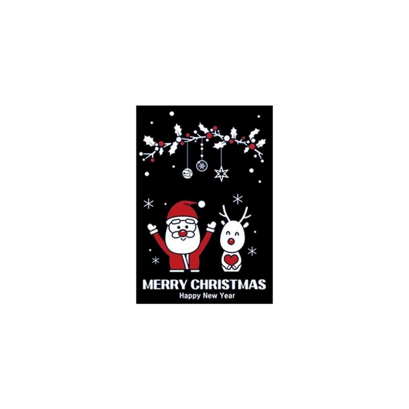 크리스마스 유리창 스티커 리틀 산타와 루돌프1 이미지