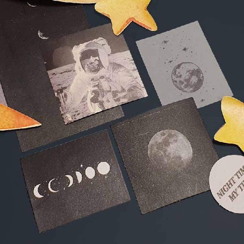 벽 인테리어 포인트 장식 데코 디자인 엽서 카드 우주 이미지