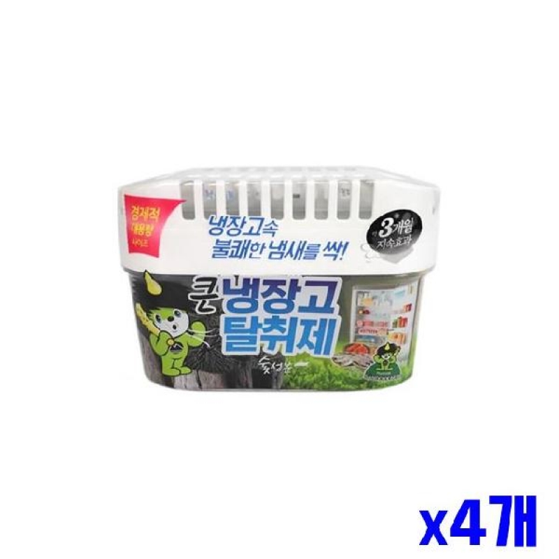 (SM)숯 성분 냉장고 탈취제 대용량 x4개 주방용품 이미지