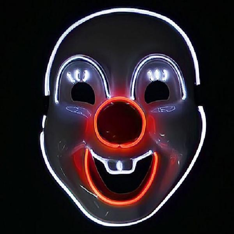 파티 할로윈 LED 발광 가면 마스크 헬멧 코스튬 광대 이미지