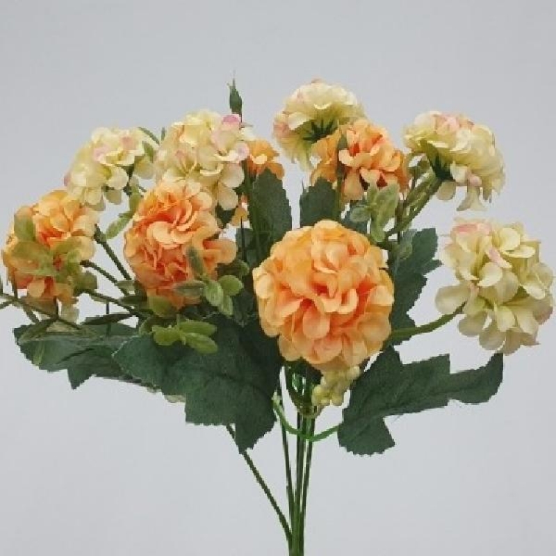 인테리어 촬영 장식 소품 꽃다발 수국 조화 옐로우 이미지