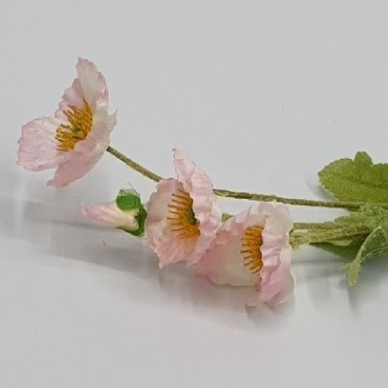 카페 인테리어 촬영 장식 데코 소품 양귀비 조화 핑크 이미지