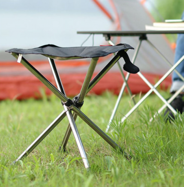 미니 캠핑의자 휴대용 접이식 알루미늄 의자 이미지