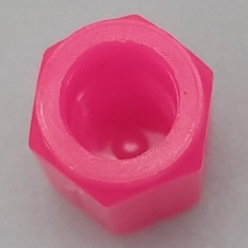 자동차 타이어 야광 밸브 노즐 마개 캡 뚜껑 4p 핑크 이미지