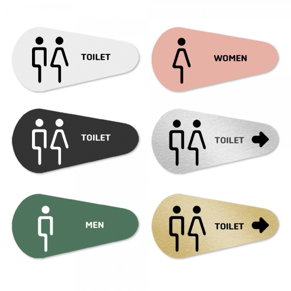 TOILET 남자 여자 공용 화장실 표지판 안내판 표찰 표시 사인 4 이미지
