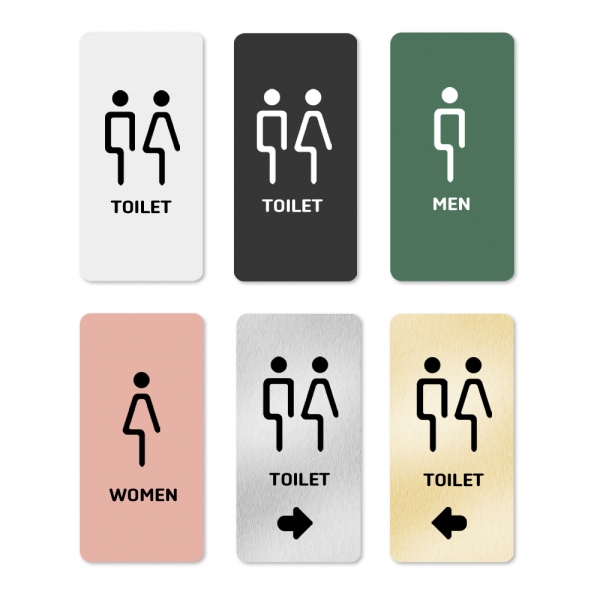 TOILET 남자 여자 공용 화장실 표지판 안내판 표찰 표시 사인 7 이미지