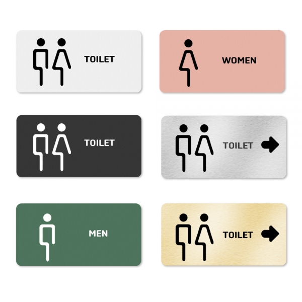 TOILET 남자 여자 공용 화장실 표지판 안내판 표찰 표시 사인 10 이미지