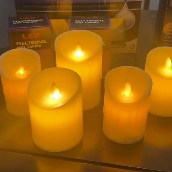 LED 촛불 캔들 전기초 양초 이미지