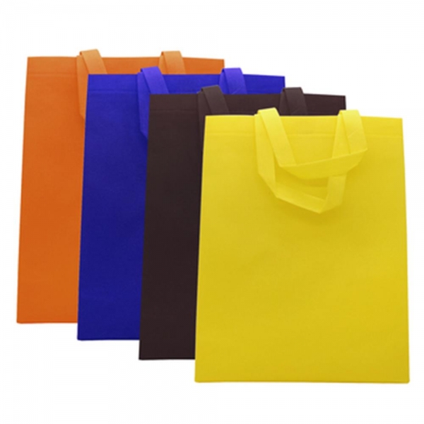 간편휴대 컬러부직포 가방(중)-색상랜덤발송 선물백 이미지