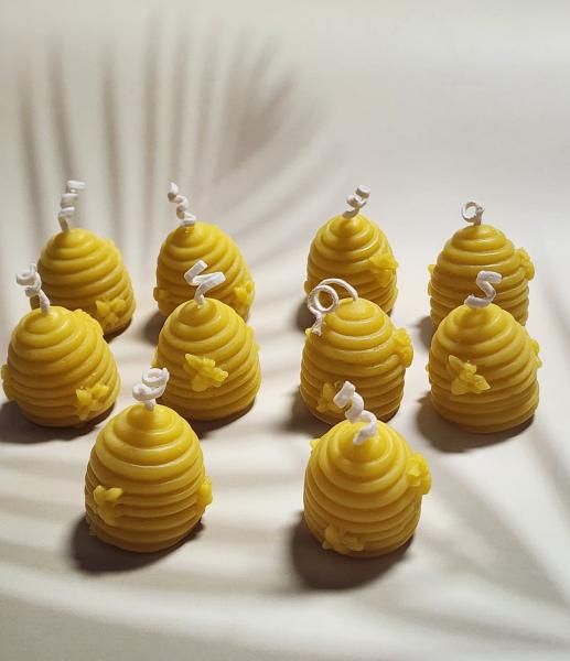 공기정화에 좋은  벌집밀랍캔들,꿀향가득(32g 3개) 이미지