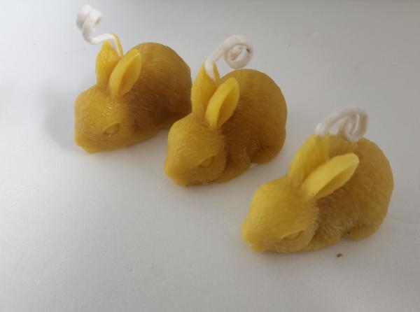 황금토끼밀랍캔들,꿀초(30g 3개 ) 이미지
