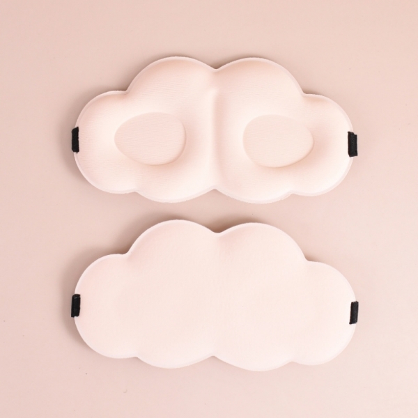 딥슬립 구름 암막 수면 안대 마스크 핑크 이미지