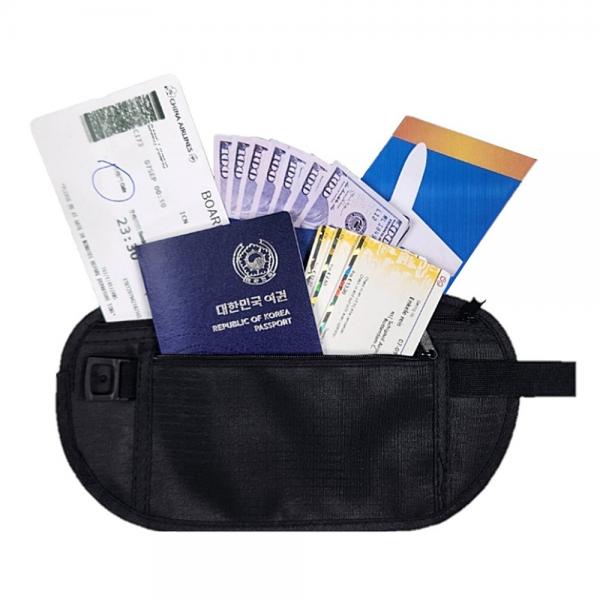 여행 복대 소매치기방지 여권 가방 유럽 안전 지갑 이미지