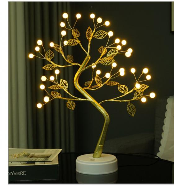 트리 나무 크리스마스 무드등 인테리어 LED 조명 자작나무 DIY 미니전구 이미지