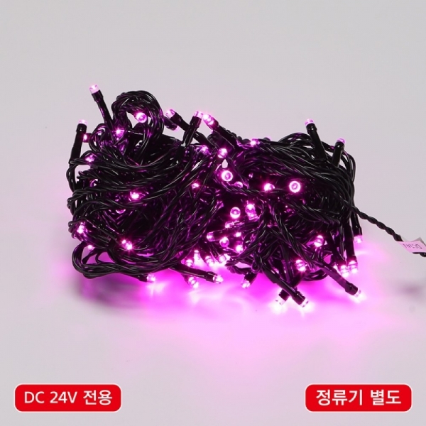 LED 96구 연결형DC24V 흑색선 핑크색정류기 별도 이미지